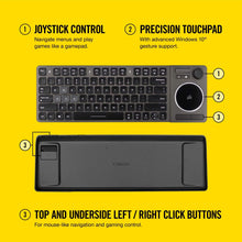 Load image into Gallery viewer, Corsair K83 Wireless Keyboard - Bluetooth and USB - Works w/PC, Smart TV, Streaming Box - Backlit LED