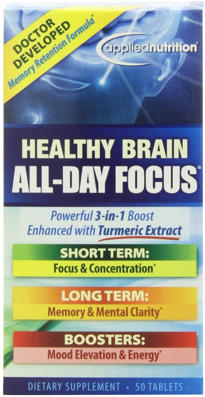 Applied Nutrition Healthy Brain All-day Focus, 50-Count