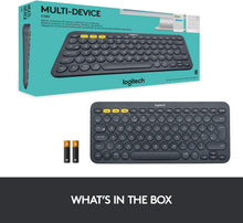 Load image into Gallery viewer, Logitech K380 Multi-Device Bluetooth Keyboard, Dark Grey (920-007558)