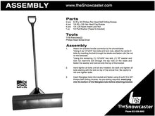 Load image into Gallery viewer, The Snowcaster 48UPH Pusher Shovel with Heavy Duty Plastic Blade, Blue