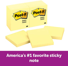 Load image into Gallery viewer, Post-it Notes, America’s #1 Favorite Sticky Note
