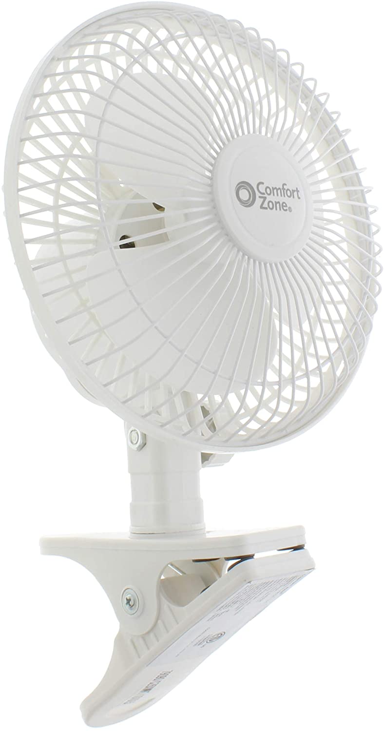 Comfort Zone CCC CZ6C 6-Inch 2-Speed Clip-On Fan