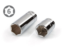 Load image into Gallery viewer, TEKTON 1/2-Inch Drive Socket Set, Inch/Metric, 6-Point, 3/8-Inch - 1-Inch, 10 mm - 24 mm, 58-Piece | 13201