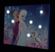 Load image into Gallery viewer, Disney Frozen Canvas LED Wall Art White 11.5 x 15.75