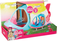Load image into Gallery viewer, Barbie Dreamhouse Adventures Helicopter, Pink and Blue with Spinning Rotor, for 3 to 7 Year Olds