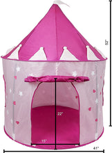 Load image into Gallery viewer, Click N&#39; Play Pink Princess Castle Play Tent Glow in The Dark Stars with Carrying Case