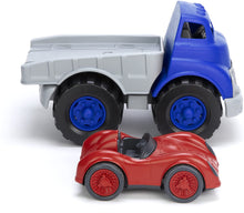 Load image into Gallery viewer, Green Toys Flat Bed Truck &amp; Race Car