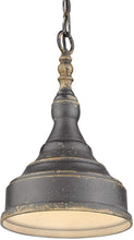Load image into Gallery viewer, Golden Lighting 0806-S ABI Keating Mini Pendant, Black