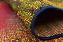Load image into Gallery viewer, Unique Loom Outdoor Modern Collection Watercolor Abstract Transitional Indoor and Outdoor Flatweave