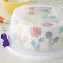 Load image into Gallery viewer, Wilton 2105-3280 Cake and Cupcake Carrier, Round, Plastic, Transparent, 25.4cm (10in)