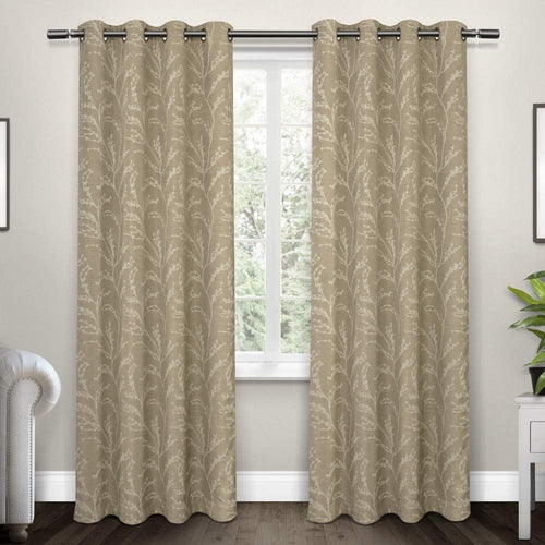 Exclusive Home Woven Blackout Window Curtain Panel Pair