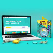 Load image into Gallery viewer, Tech Will Save Us, Light Racer Kit, Educational STEM Toy, Ages 8 &amp; Up, Yellow