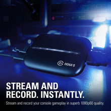 Load image into Gallery viewer, Elgato Game Capture Card HD60 S - Stream and Record in 1080p60, for PlayStation 4, Xbox One &amp; Xbox 360