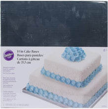 Load image into Gallery viewer, Wilton Silver Foiled 16-Inch Wrapped Bases for Cakes