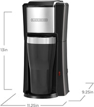 Load image into Gallery viewer, BLACK+DECKER Single Serve Coffeemaker, Black, CM618