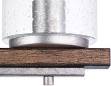 Load image into Gallery viewer, Boswell Quarter 4-Light Galvanized Vanity Light with Painted Chestnut Wood Accents
