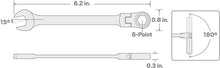 Load image into Gallery viewer, TEKTON Flex-Head Ratcheting Combination Wrench