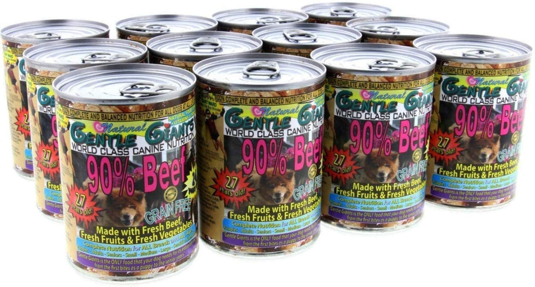 Gentle Giants 90% Beef World Class Wet Dog Food