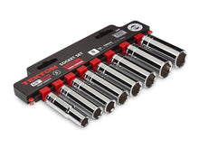 Load image into Gallery viewer, TEKTON 3/8-Inch Drive Deep Socket Set, Metric, Cr-V, 10 mm - 19 mm, 8-Sockets | 1240