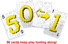 Load image into Gallery viewer, Minions: The Rise of Gru Gas Out Kids Game Featuring 56 Cards and Minion Fart Blaster, Gift for 5 Year Olds and Up
