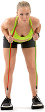 Load image into Gallery viewer, ProsourceFit Stackable Resistance Bands 11-Piece Set with Extra Large Handles, Door Anchor, Ankle Straps, Exercise Guide and Carrying Case