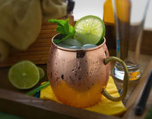 Load image into Gallery viewer, Estilo Handcrafted Copper Moscow Mule Mugs, 20-ounce - Set of 4