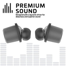 Load image into Gallery viewer, Rowkin Ascent Micro True Wireless Earbud Headphones: 17+ Hours, Bluetooth 5, Small Headphones &amp; Charging Case Deep Bass Mic Quick Pairing &amp; Noise Reduction for Android Samsung &amp; iPhone (Slate Gray)