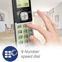 Load image into Gallery viewer, VTech CS6709 Accessory Cordless Handset, Silver/Black | Requires VTech CS6719, CS6729, CS6829, or CS6859 Series Phone System to Operate