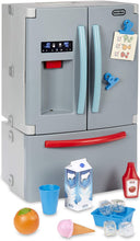 Load image into Gallery viewer, Little Tikes First Fridge Refrigerator with Ice Dispenser Pretend Play Appliance for Kids, Play Kitchen Set with Kitchen Playset Accessories Unique Toy Multi-Color