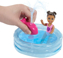 Load image into Gallery viewer, Barbie Skipper Babysitters Inc. Dolls &amp; Playset with Babysitting Skipper Doll, Toddler Small Doll with Color-Change Swimsuit, Kiddie Pool, Whale Squirt Toy &amp; Accessories for Kids 3 to 7 Years Old