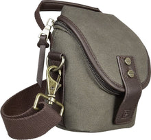 Load image into Gallery viewer, Platinum - Vintage Camera Case - Dark Green/Dark Brown