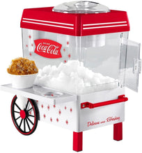 Load image into Gallery viewer, Nostalgia SCM550COKE Coca-Cola Countertop Snow Cone Maker Makes 20 Icy Treats, Includes 2 Reusable Plastic Cups &amp; Ice Scoop – White/Red