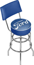 Load image into Gallery viewer, Trademark Gameroom Ford Swivel bar Stool with Back - Ford Genuine Parts