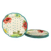 Load image into Gallery viewer, The Pioneer Woman Vintage Bloom Scallop Shape Dinner Plate - 4 PK, 4.0 PACK