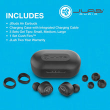 Load image into Gallery viewer, JLab Audio JBuds Air True Wireless Signature Bluetooth Earbuds + Charging Case - IP55 Sweat Resistance - Bluetooth 5.0 Connection - Stereo Phone Calls - 3 EQ Sound Settings