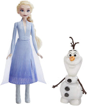 Load image into Gallery viewer, Disney Frozen Talk and Glow Olaf and Elsa Dolls, Remote Control Elsa Activates Talking, Dancing, Glowing Olaf, Inspired by Disney&#39;s Frozen 2 Movie - Toy For Kids Ages 3 and Up