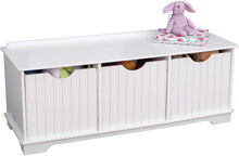 Load image into Gallery viewer, KidKraft Nantucket Storage Bench - White