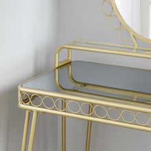 Load image into Gallery viewer, Better Homes and Gardens Mirabella Vanity &amp; Stool, Gold