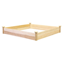 Load image into Gallery viewer, Greenes Fence Best Value Cedar Raised Garden Bed Planter 48&quot; W x 96&quot; L x 10.5&quot; H
