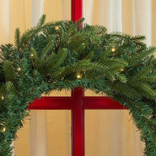 Load image into Gallery viewer, Home Accents Holiday 30 in. Mayfield Prelit LED Artificial Christmas Wreath with 35 Warm White Micro Dot Light