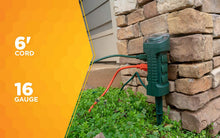 Load image into Gallery viewer, Woods Outdoor Yard Stake with Photocell and Built-In Timer