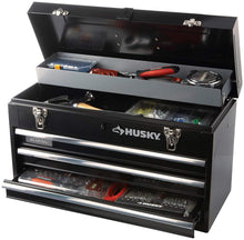 Load image into Gallery viewer, Husky TB-303B 3 Drawer Portable Tool Chest with Tray
