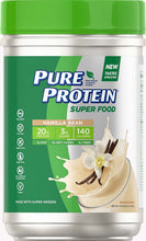 Load image into Gallery viewer, Pure Protein Vegan Plant Based Hemp and Pea Protein Powder, Gluten Free, Vanilla Bean, 1.51 lbs