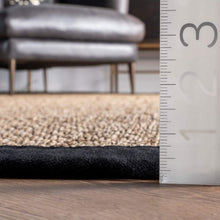 Load image into Gallery viewer, nuLOOM Elijah Seagrass Natural Area Rug, 8' x 10', Black