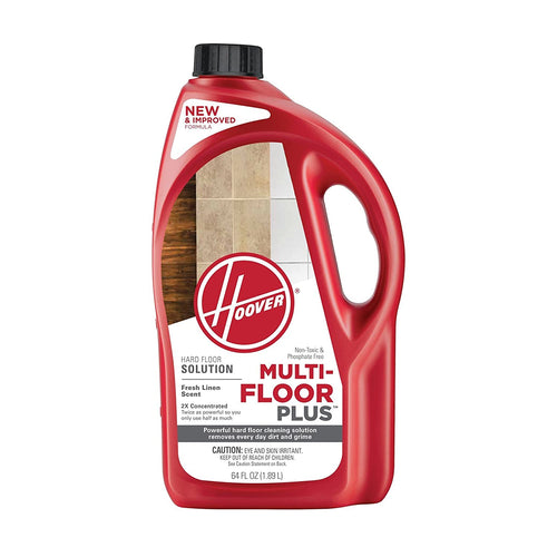 Hoover Multi-Floor Plus Hard Floor Cleaner Solution Formula, 64 oz, AH30420NF, Red