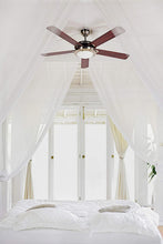 Load image into Gallery viewer, Design House 154336 Eastport 2 Light Ceiling Fan 52&quot;, Satin Nickel