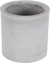 Load image into Gallery viewer, Deco 79 46475 Light Gray Fiber Clay and Wood Planters (Set of 3), White/Lightbrown