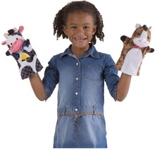 Load image into Gallery viewer, Melissa &amp; Doug Hand Puppet Bundle - Farm And Zoo Friends