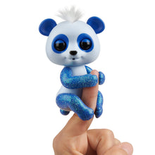 Load image into Gallery viewer, WowWee Fingerlings Glitter Panda -  Archie (Blue) - Interactive Collectible Baby Pet