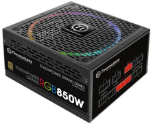 Load image into Gallery viewer, Thermaltake Toughpower Grand RGB 750W 80+ Gold Smart Zero 256-Color RGB Fan Fully Modular Power Supply 10 YR Warranty
